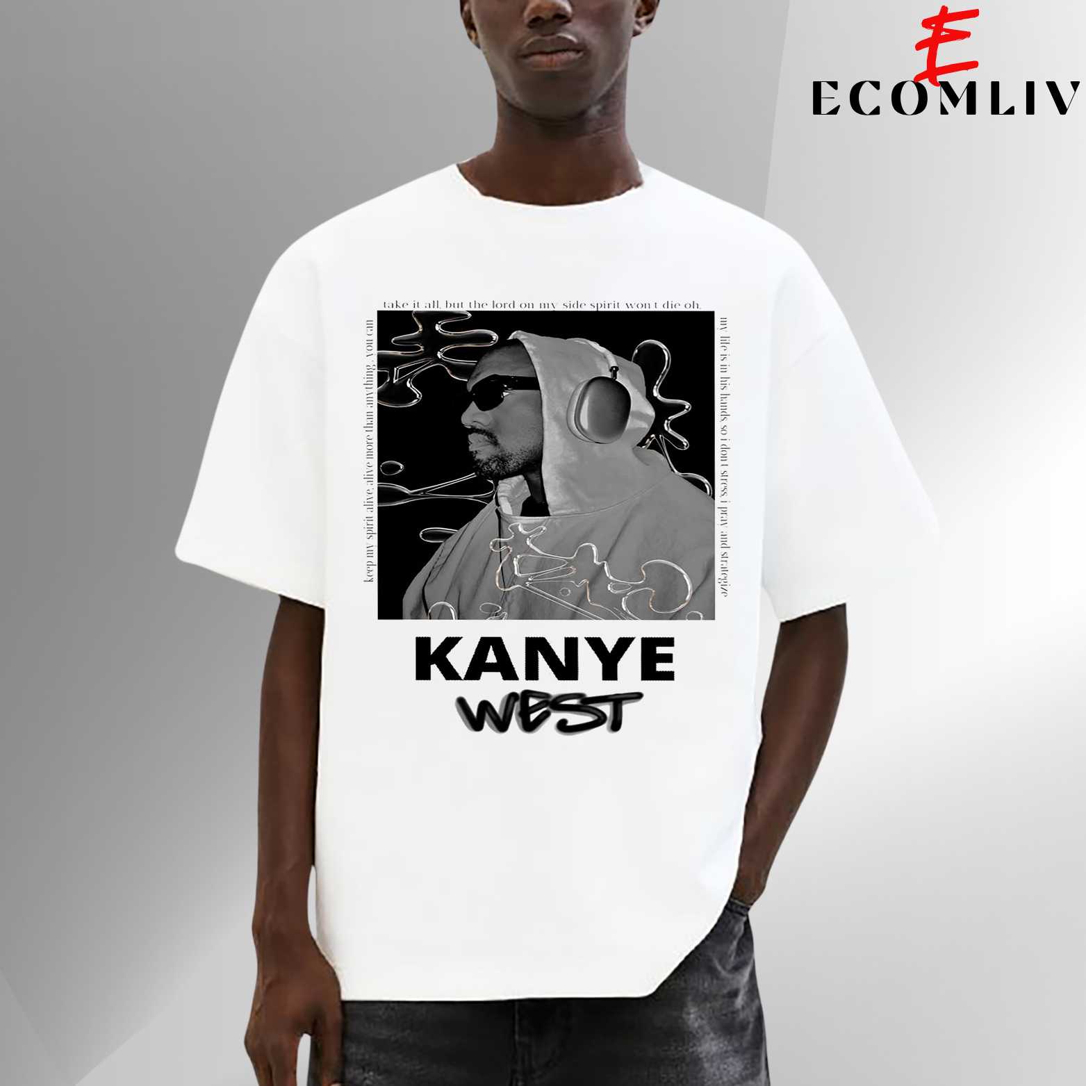 Kanye West Graphic T-Shirt, Unisex Hip Hop Music Tee, Streetwear Shirt